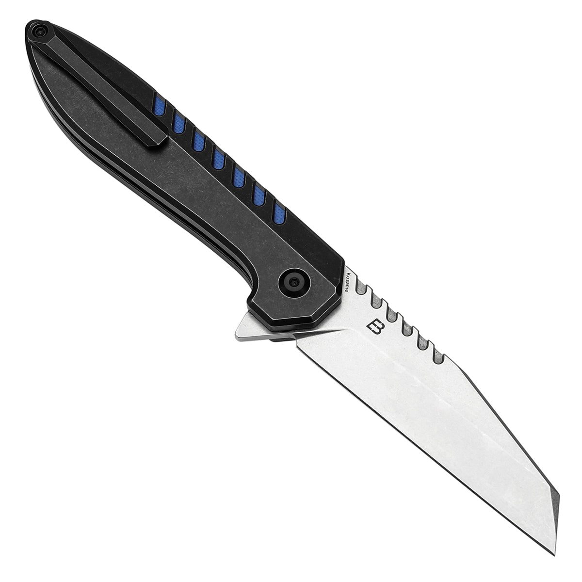 Kansept Kosame T1093F4 open position showing 154CM Wharncliffe blade