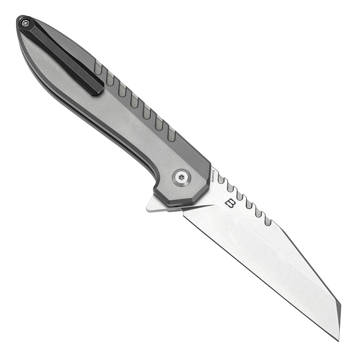 Kansept Kosame T1093F6 open position showing 154CM Wharncliffe blade