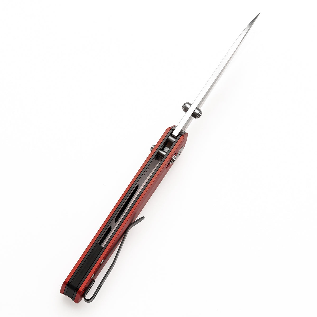 Tenable Beaver T1105V3 dark red anodized aluminum handle scales