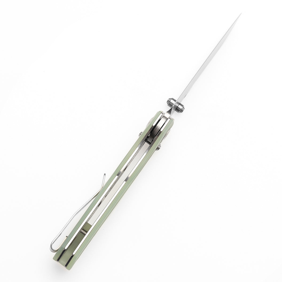 Tenable Beaver T1105V4 blade detail – stonewashed Nitro-V drop point