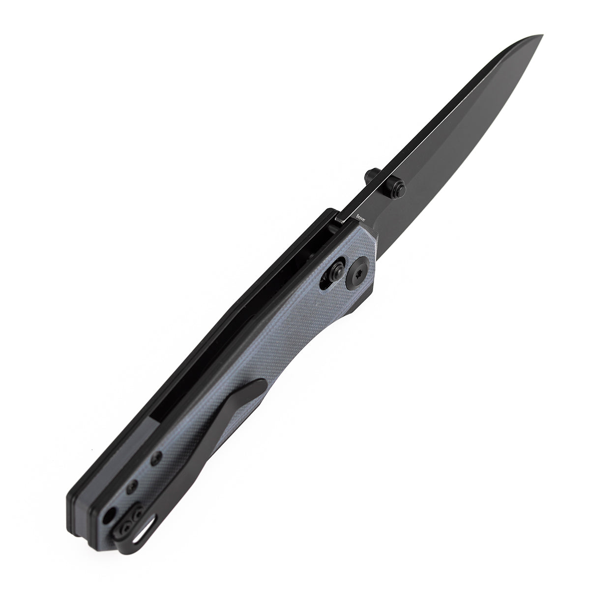 Tenable Beaver T1105V7 gray and black G10 handle scales