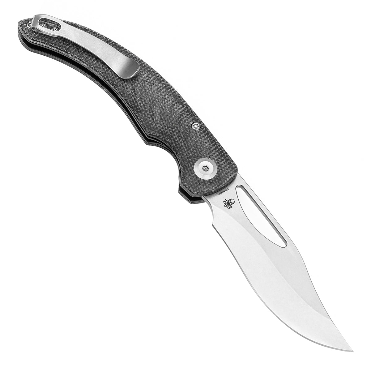 Tenable Gideon T1119A1 open position showing Nitro-V clip point blade