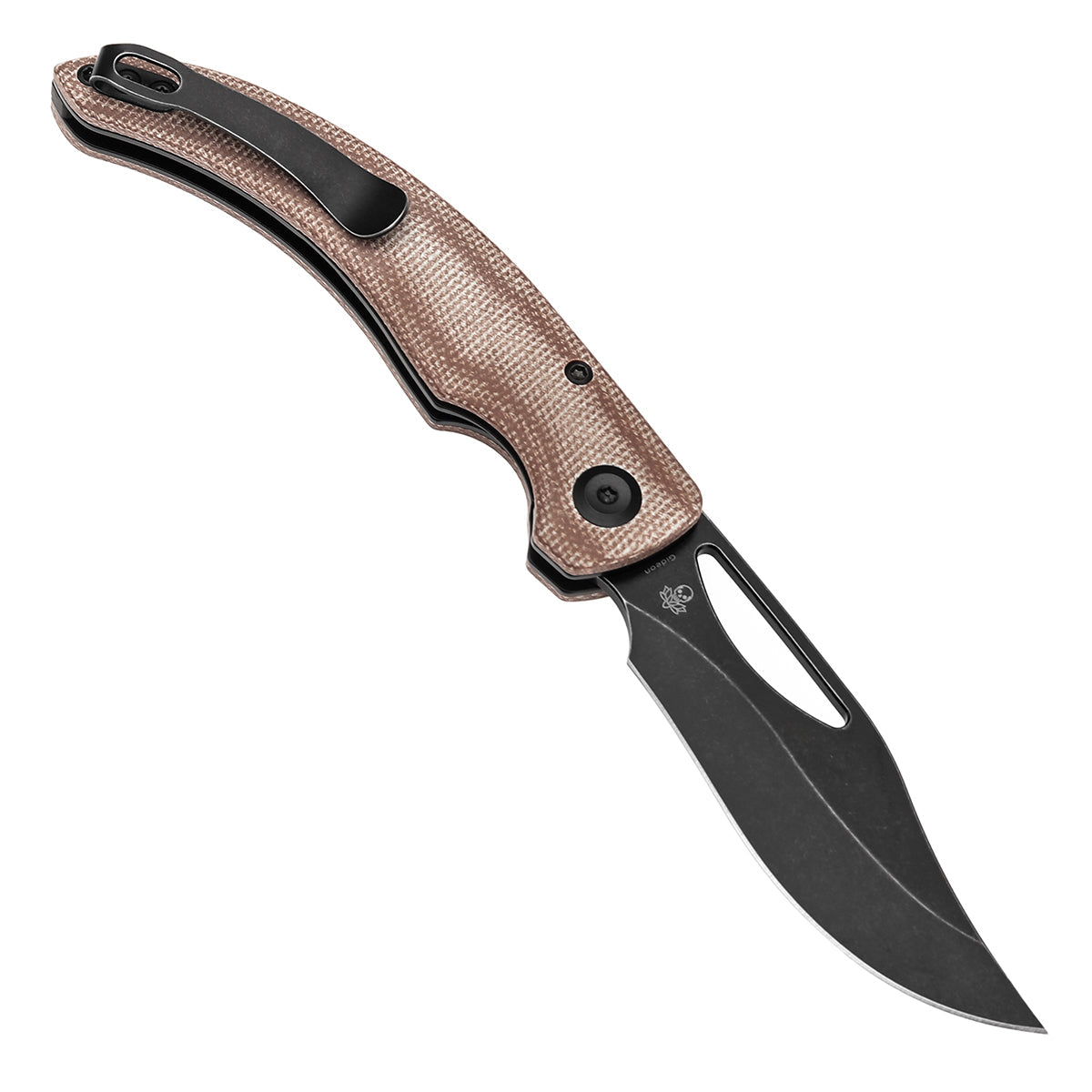 Tenable Gideon T1119A2 open position showing Nitro-V clip point blade