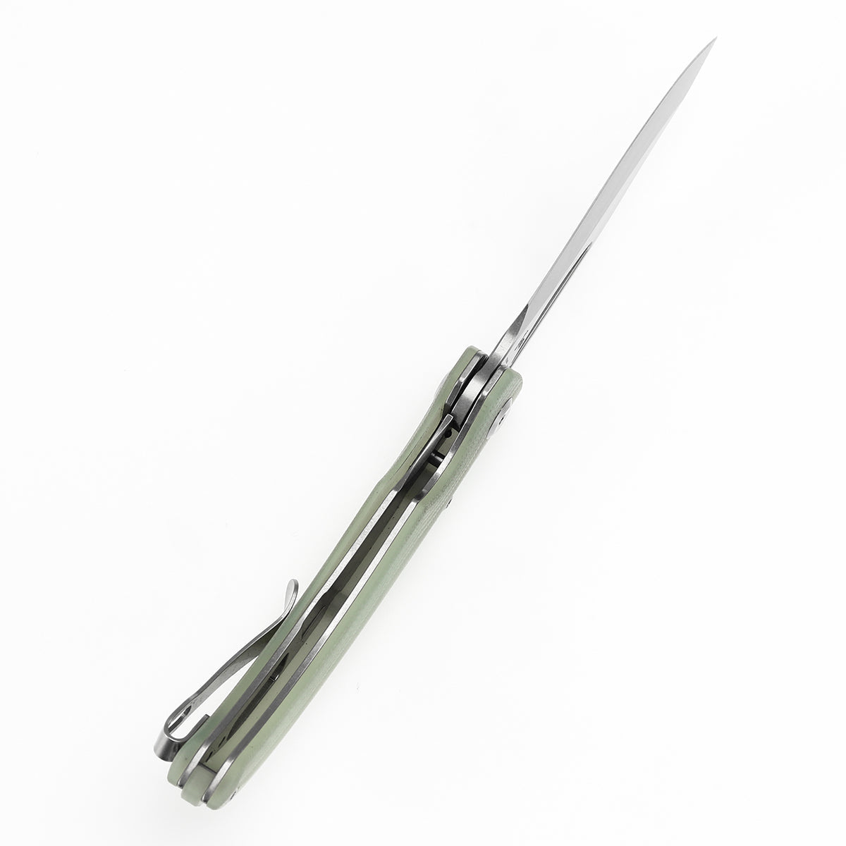 Tenable Gideon T1119A3 blade detail – stonewashed Nitro-V clip point