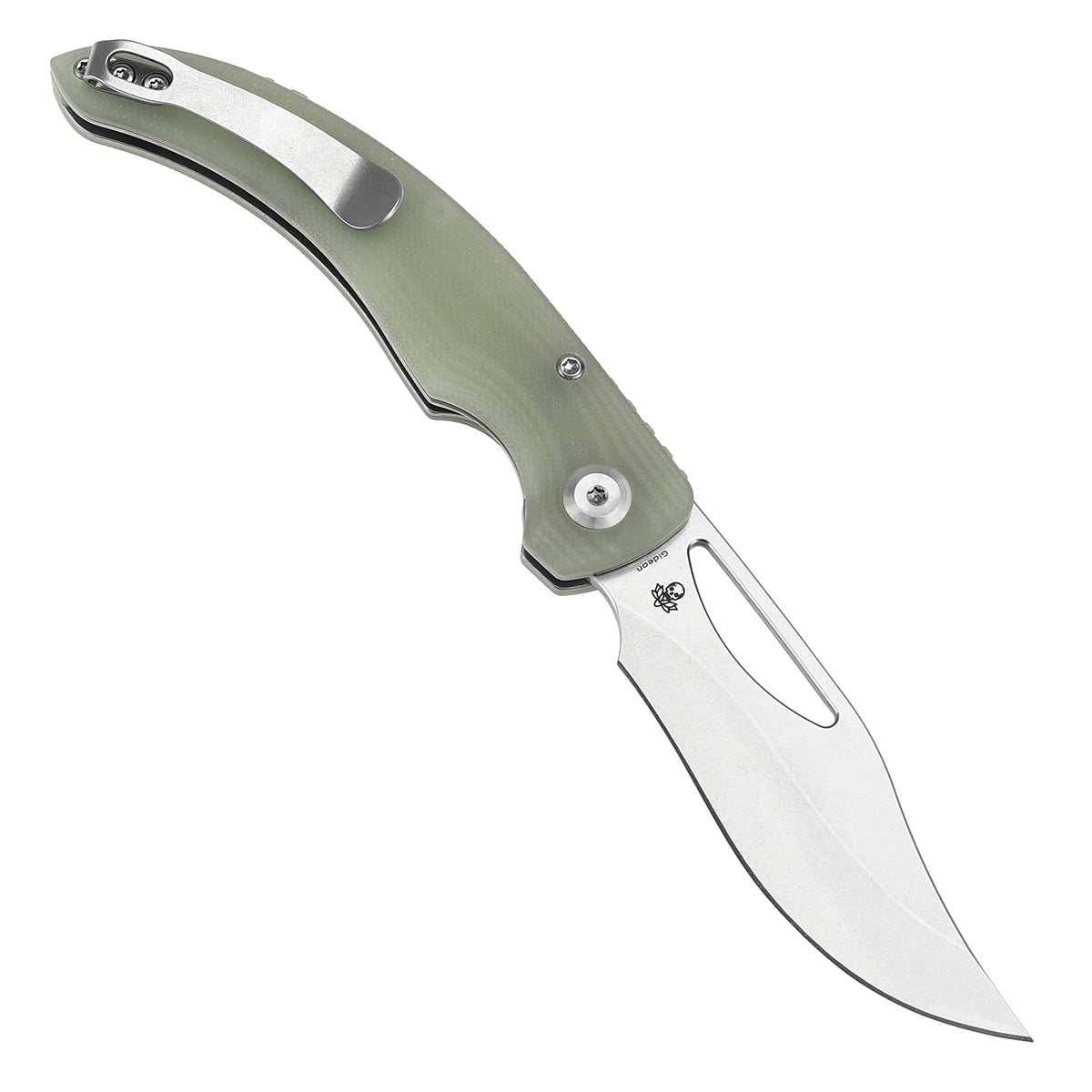 Tenable Gideon T1119A3 open position showing Nitro-V clip point blade