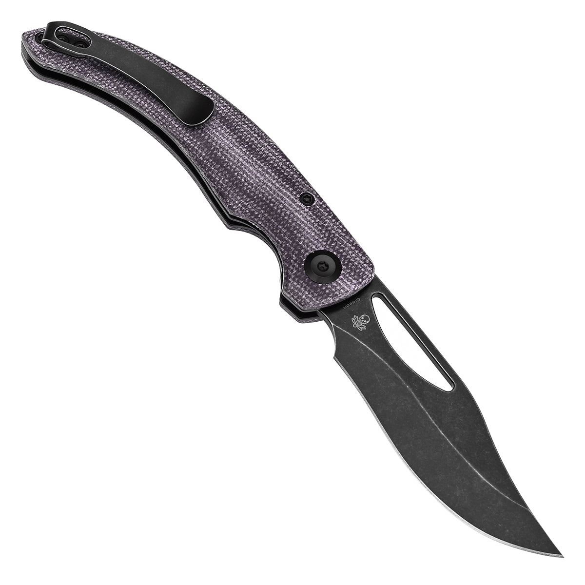 Tenable Gideon T1119A4 open position showing Nitro-V clip point blade
