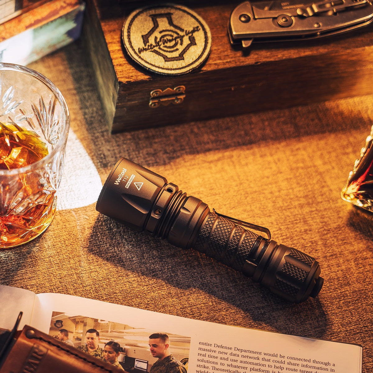 Weltool T12 Plus Nine Dragons 21700 tactical flashlight