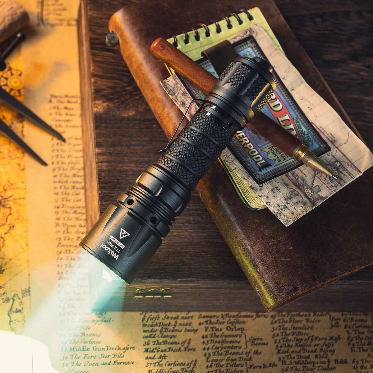 Weltool T12 Plus NW 715m throw 21700 tactical flashlight