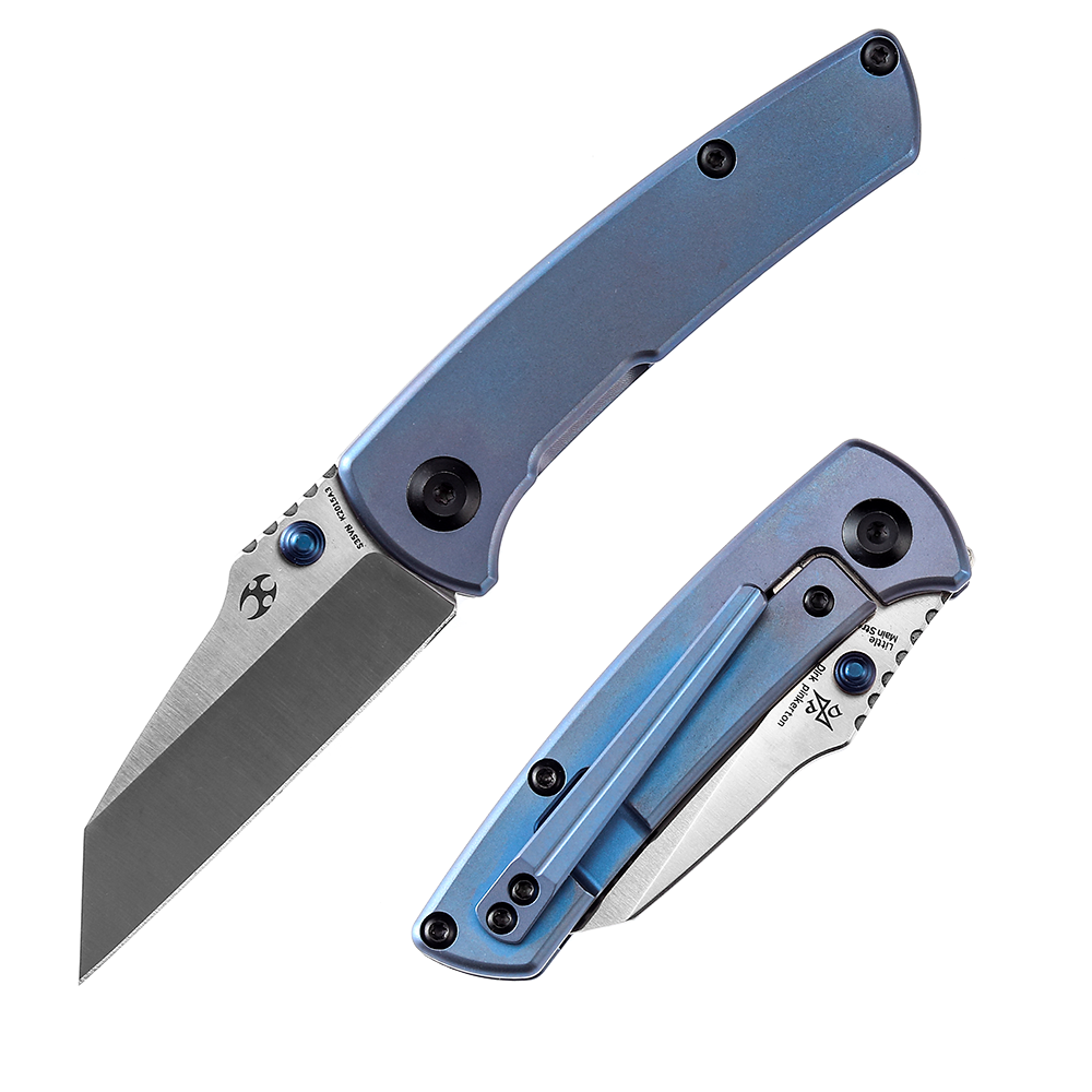 Kansept Little Main Street T2015A3 front view – 2.26" satin CPM-S35VN reverse tanto folding knife