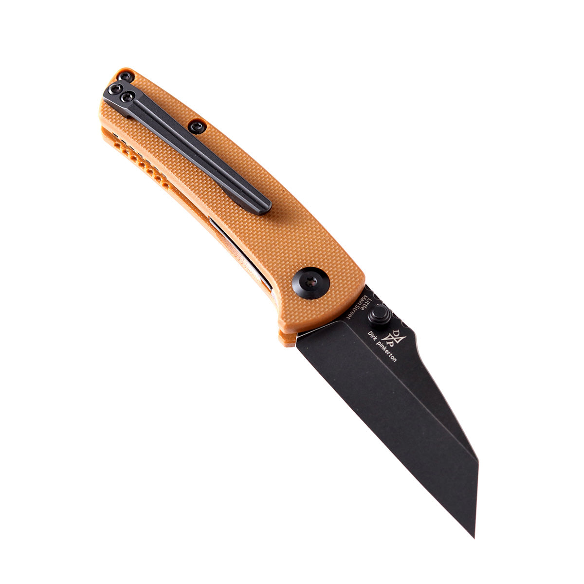 Kansept Little Main Street T2015A8 open position showing 154CM drop point blade