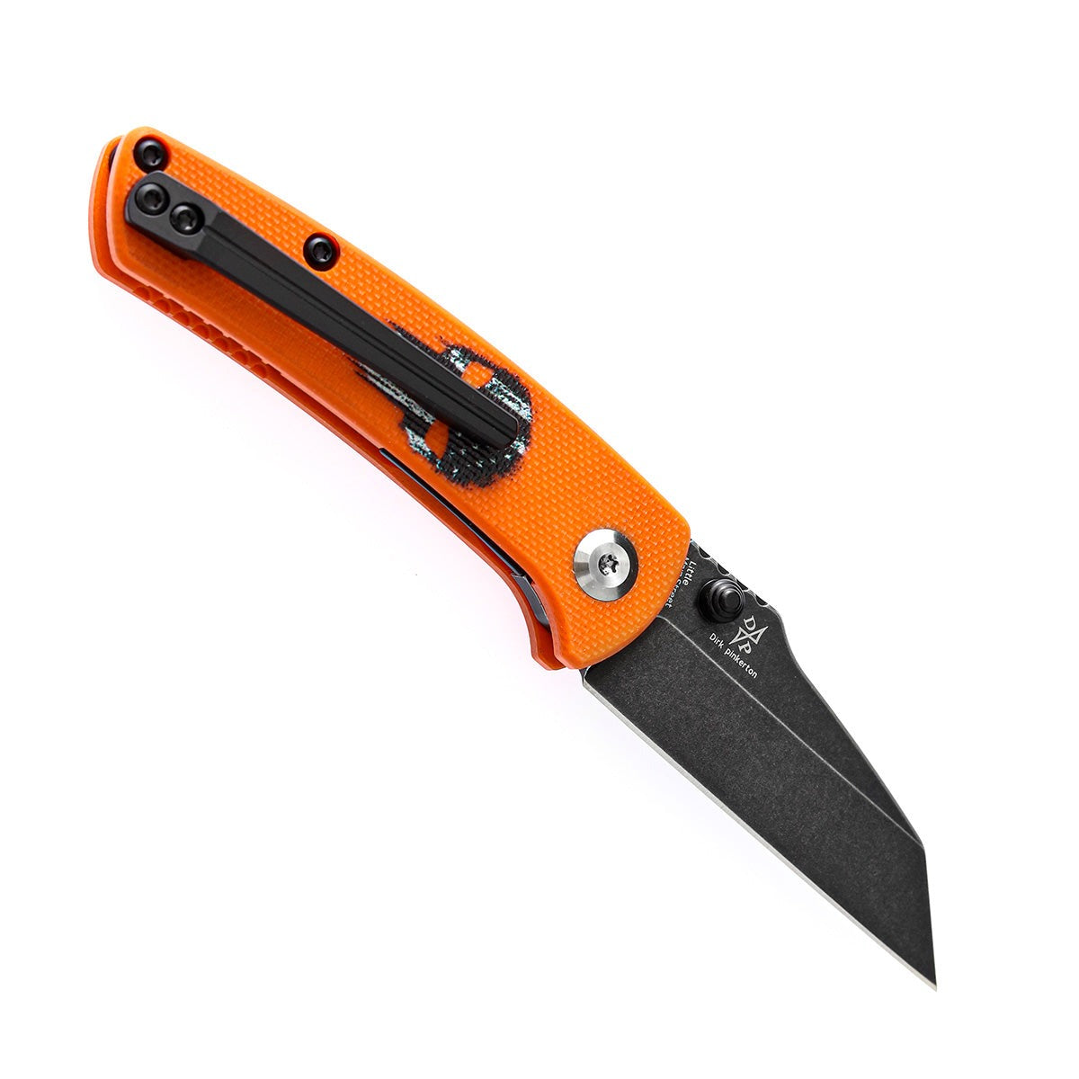 Kansept Little Main Street T2015AW open position showing 154CM drop point blade