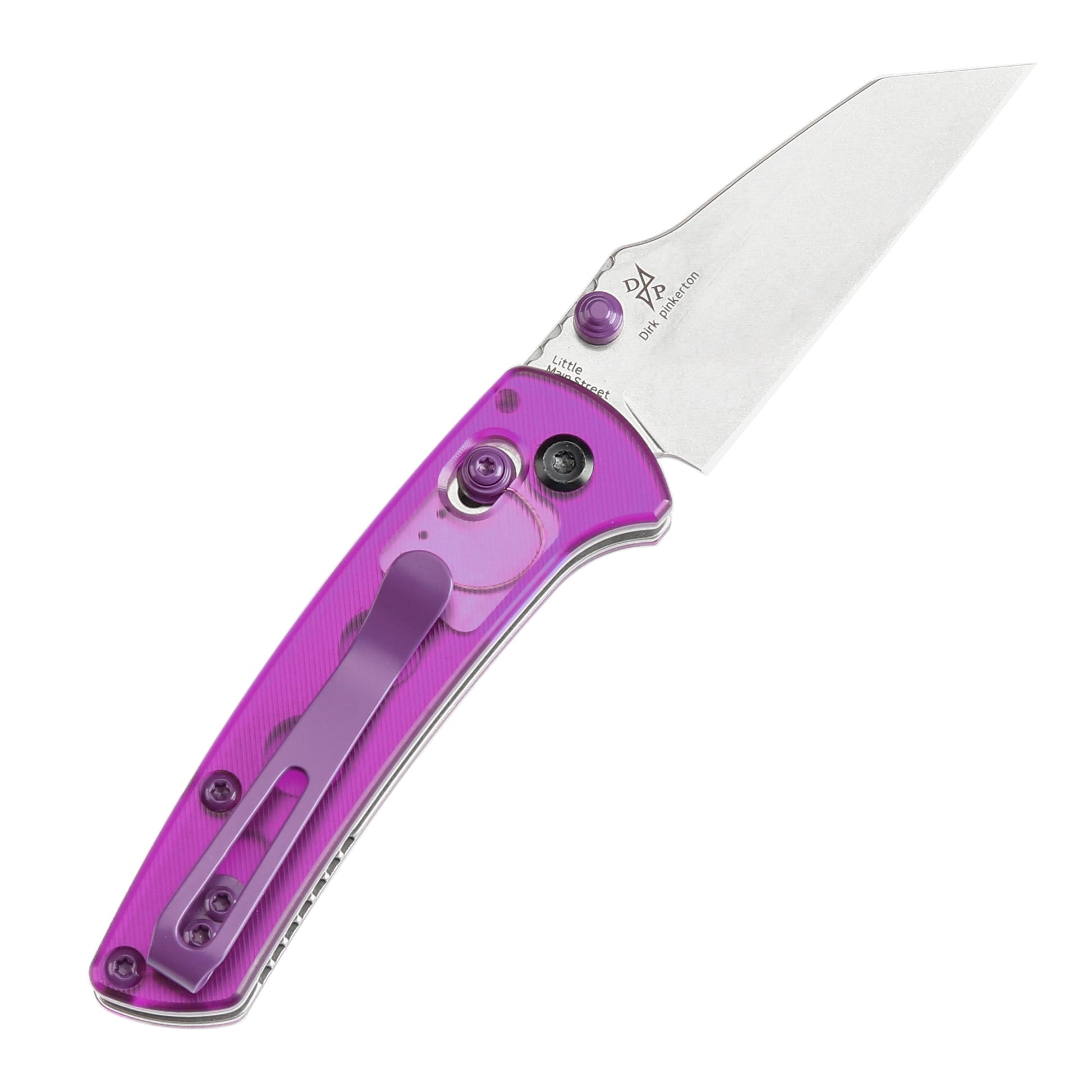 Kansept Little Main Street T2015V2 open position showing 154CM drop point blade