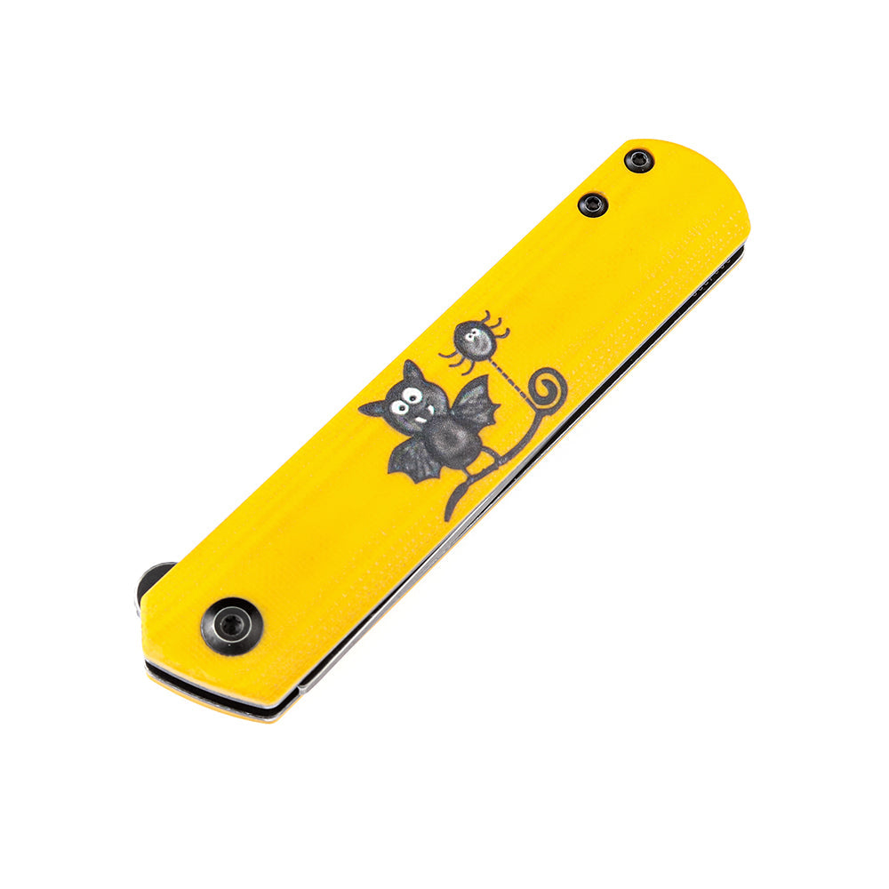 Kansept Foosa T2020T8 blade detail – black TiCn 154CM tanto