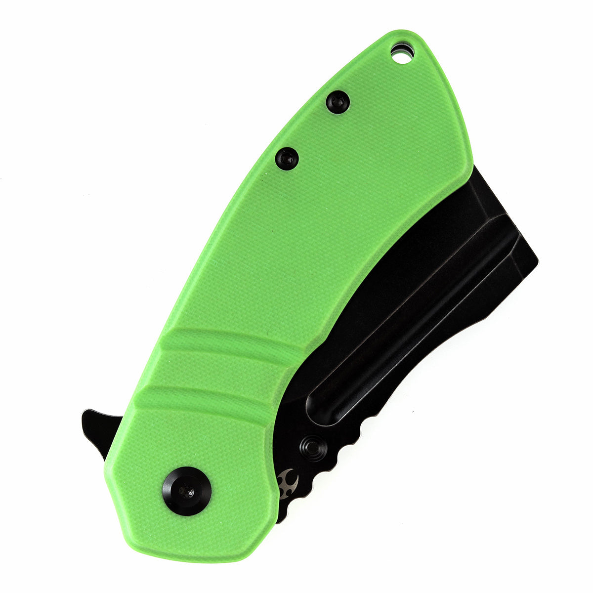 Kansept M+ Korvid T2030B3U blade detail – black stonewashed 154CM cleaver