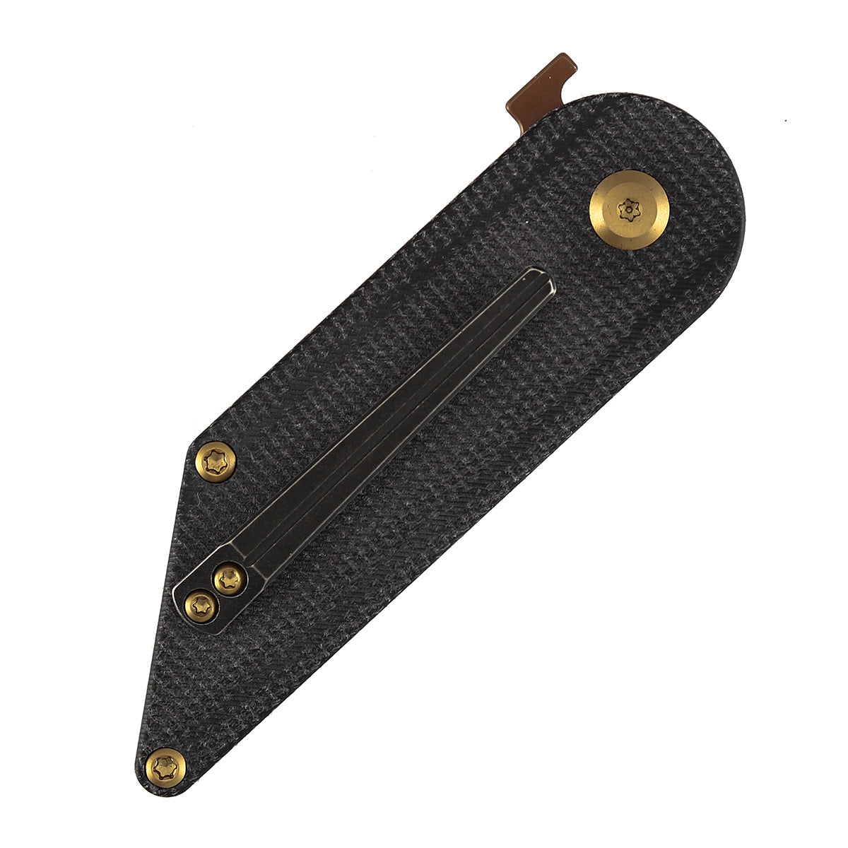 Kansept Dash T2045A2 blade detail – Rose Gold 154CM Kiridashi