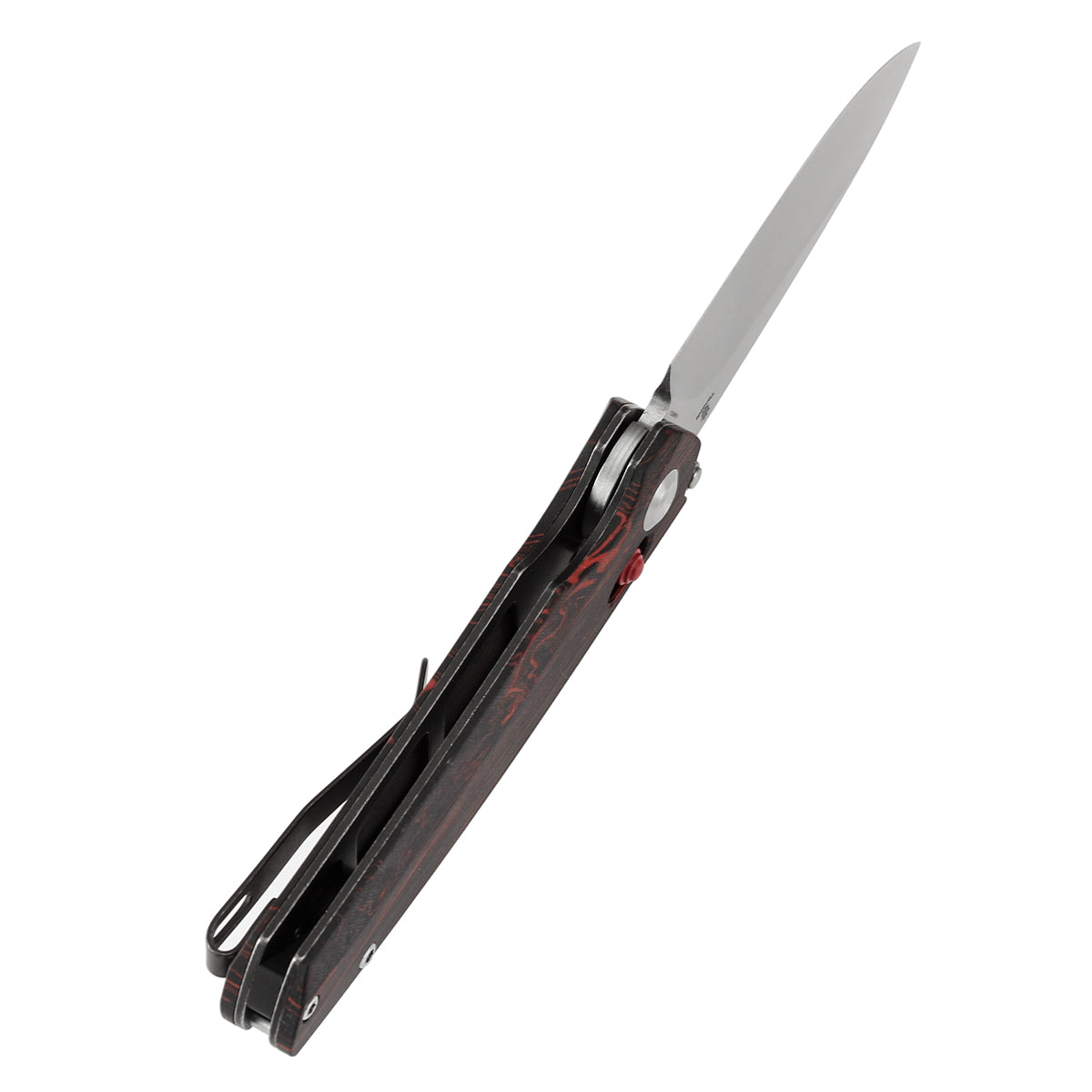 Tenable Raven T2109V3 blade detail – stonewashed 14C28N drop point