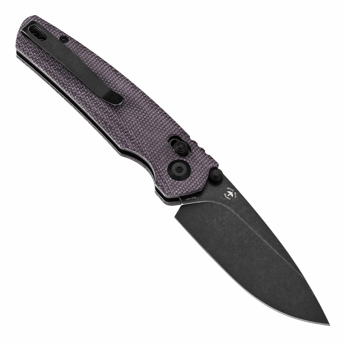 Tenable Raven T2109V7 open position showing 14C28N drop point blade