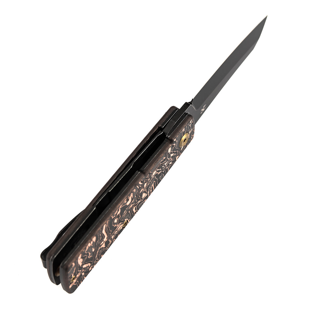 Kansept Higonokami T2135A2 open position showing 154CM cleaver blade