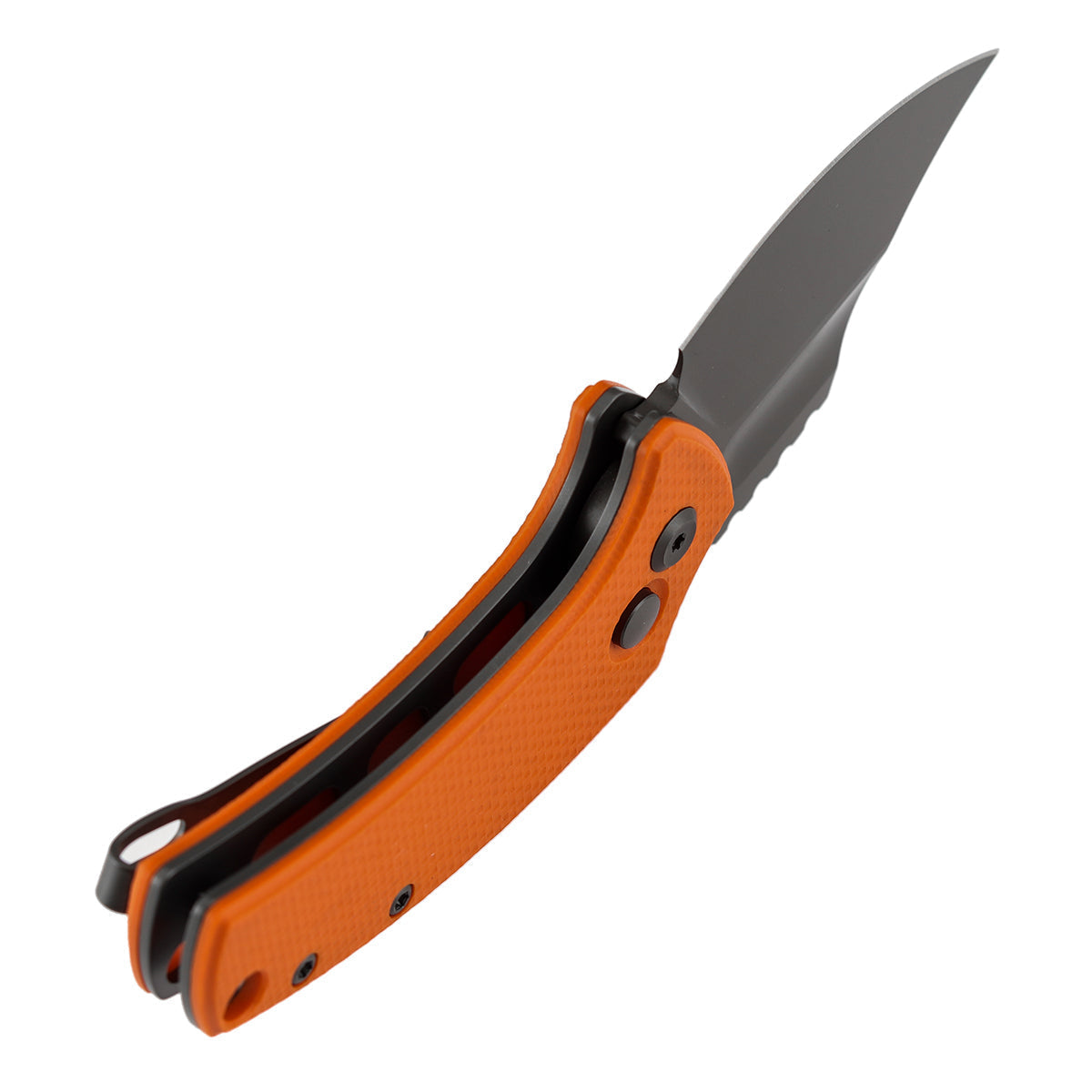 Kansept Wasp T2144F2 open position showing 154CM modified Wharncliffe blade