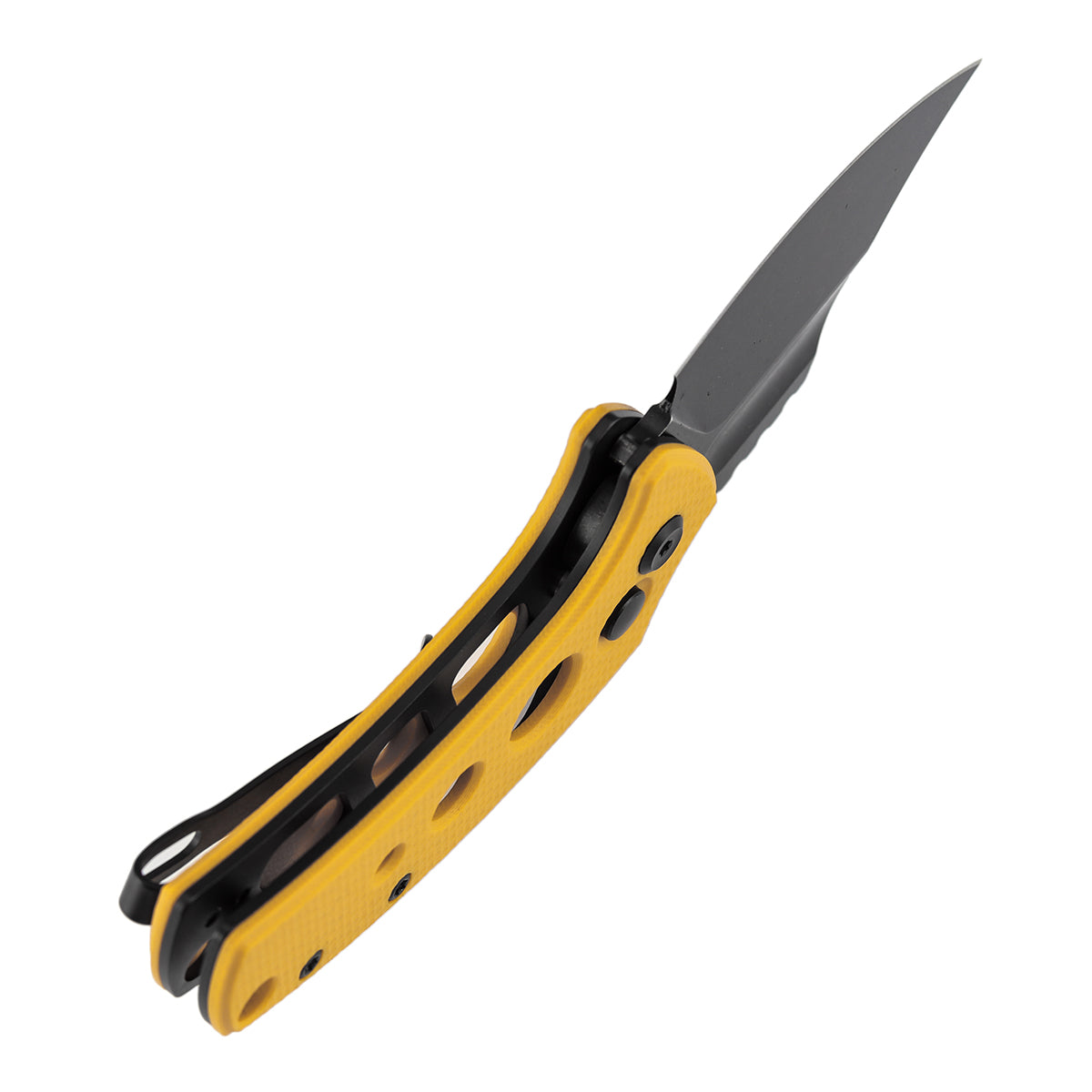 Kansept Wasp T2144F4 open position showing 154CM modified Wharncliffe blade