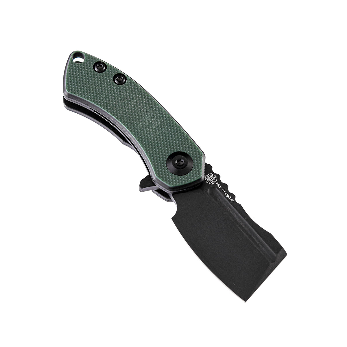 Kansept Mini Korvid T3030A1 open position showing 154CM cleaver blade
