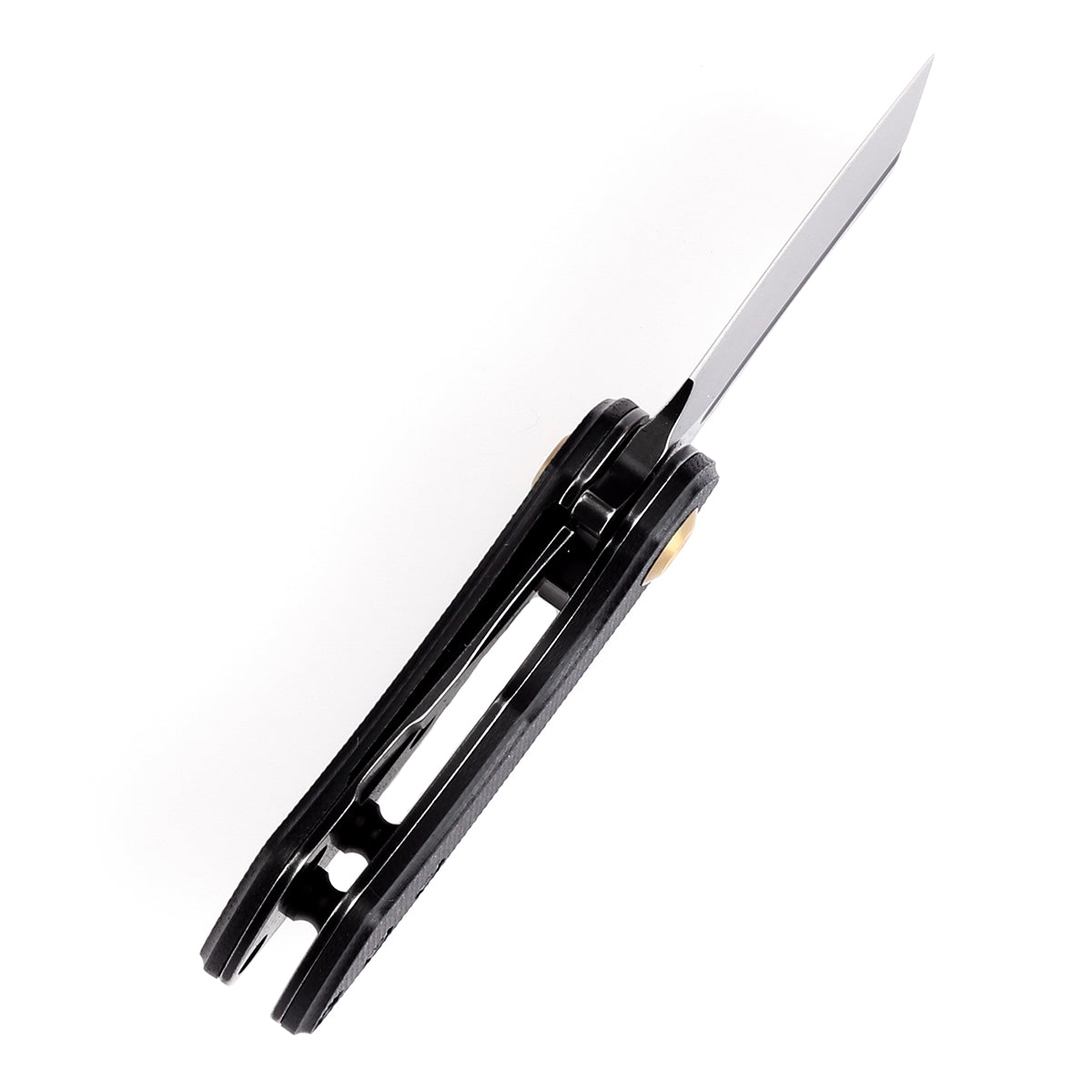 Kansept Mini Korvid T3030A11 blade detail – black stonewashed 154CM cleaver