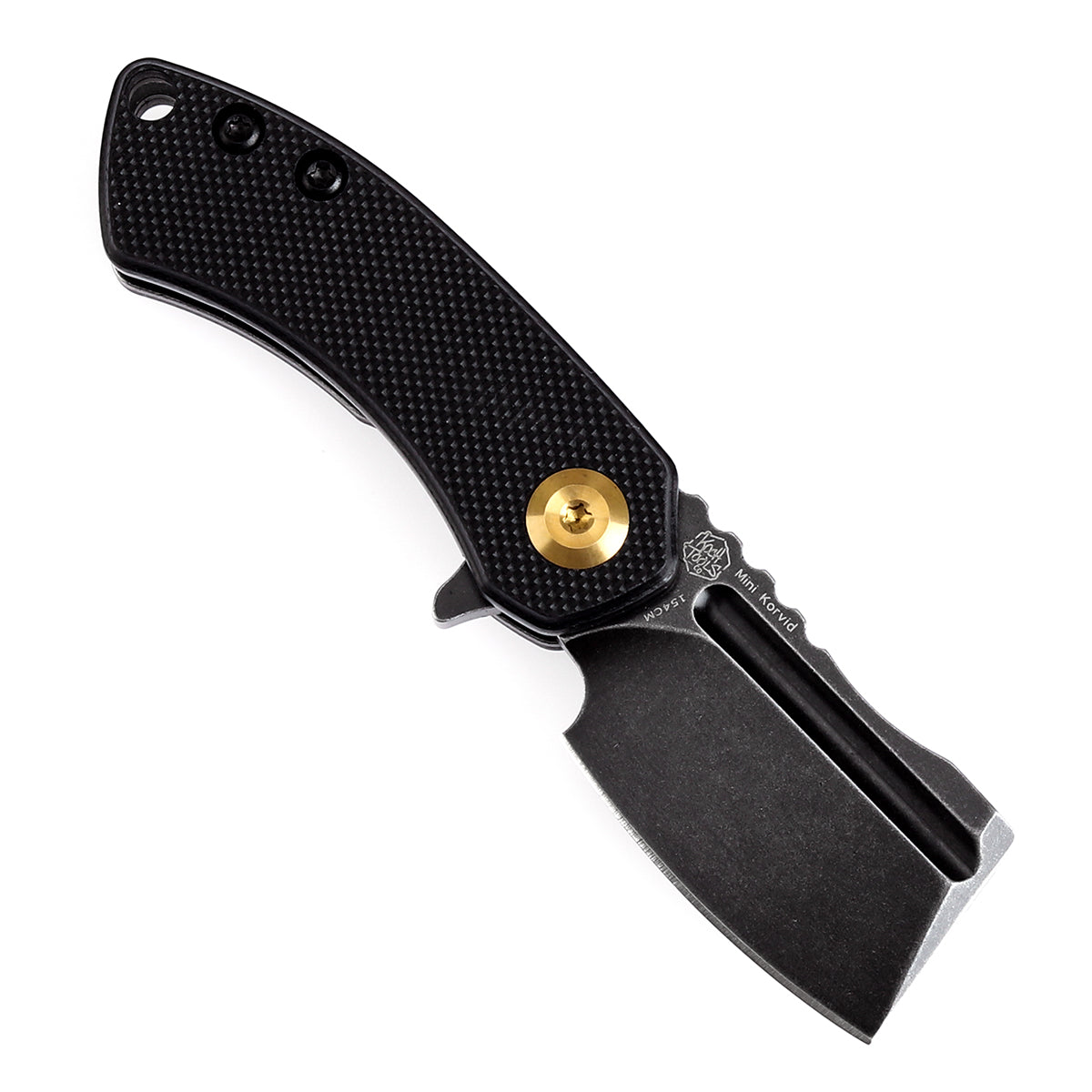 Kansept Mini Korvid T3030A11 open position showing 154CM cleaver blade