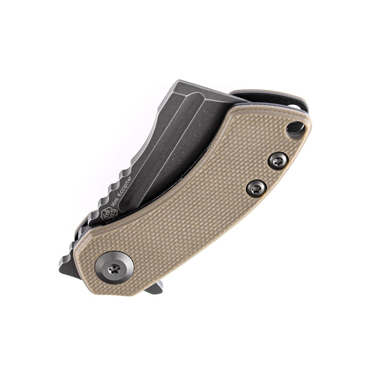 Kansept Mini Korvid T3030A2 light sand G10 handle scales