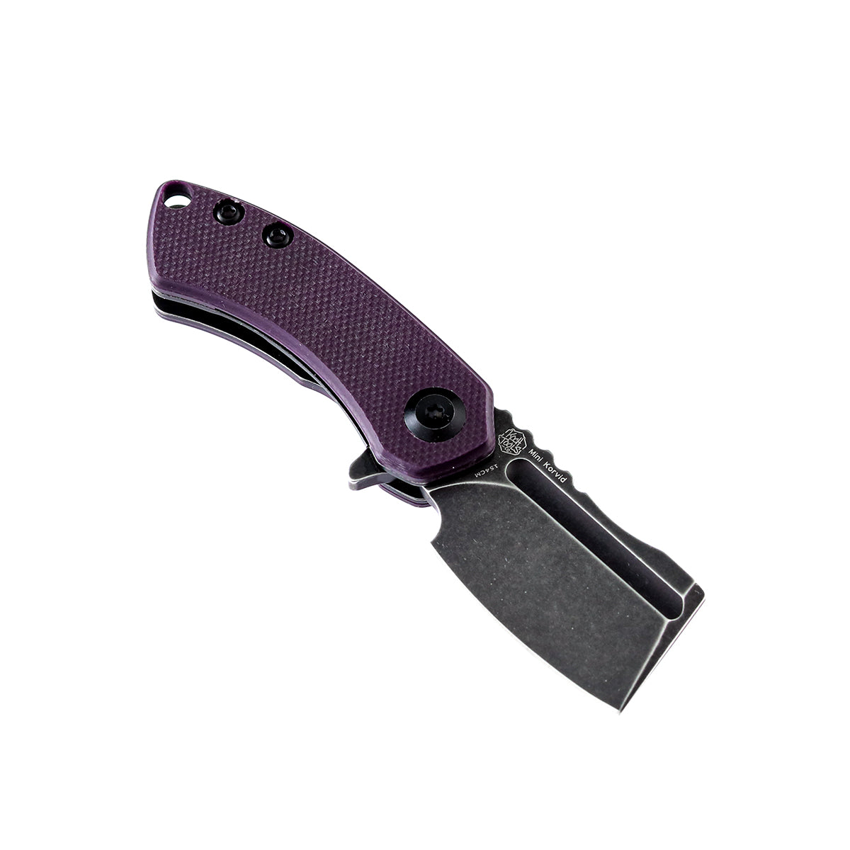 Kansept Mini Korvid T3030A3 open position showing 154CM cleaver blade