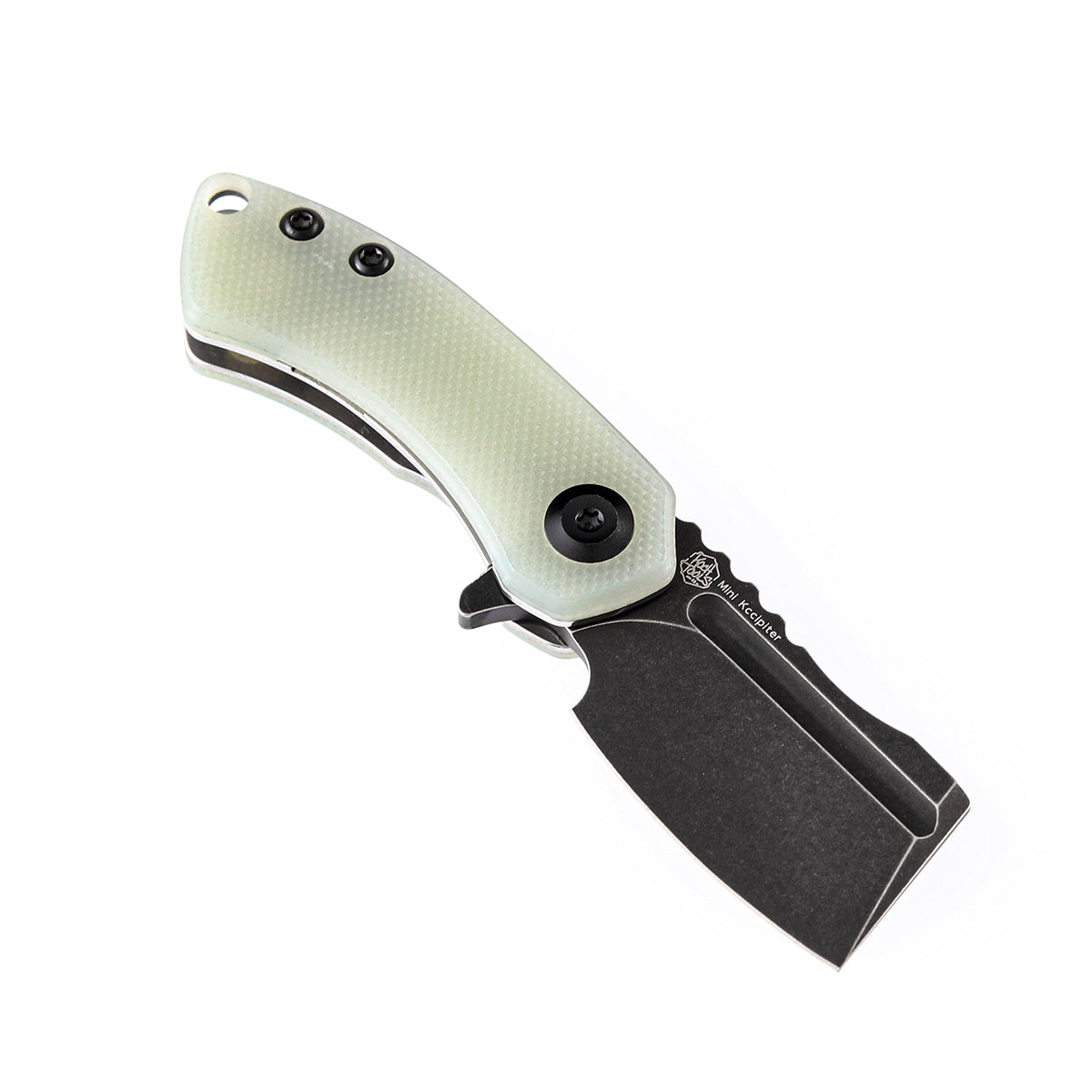Kansept Mini Korvid T3030A4 open position showing 154CM cleaver blade