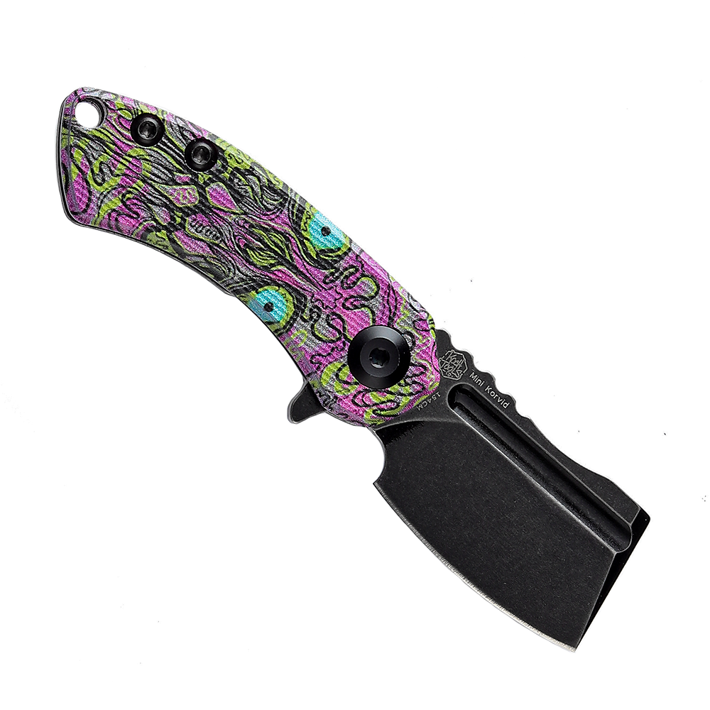 Kansept Mini Korvid T3030B3 open position showing 154CM cleaver blade
