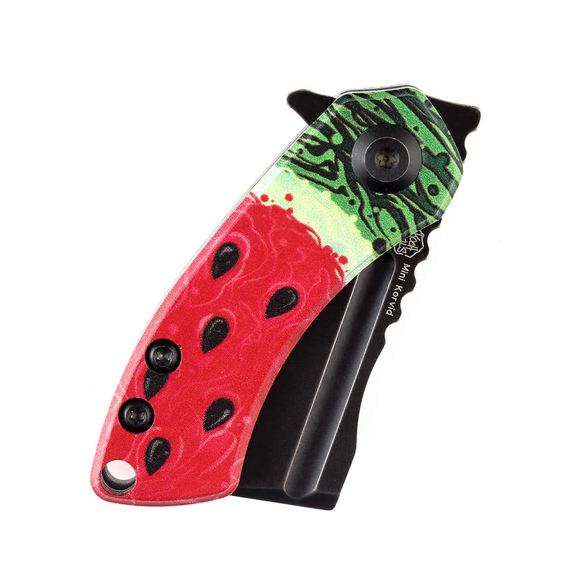 Kansept Mini Korvid T3030C1 Jade G10 watermelon print handle scales