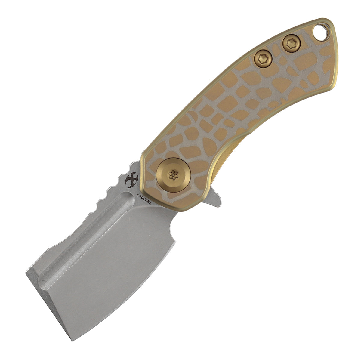 Kansept Mini Korvid T3030C3 open position showing 154CM cleaver blade