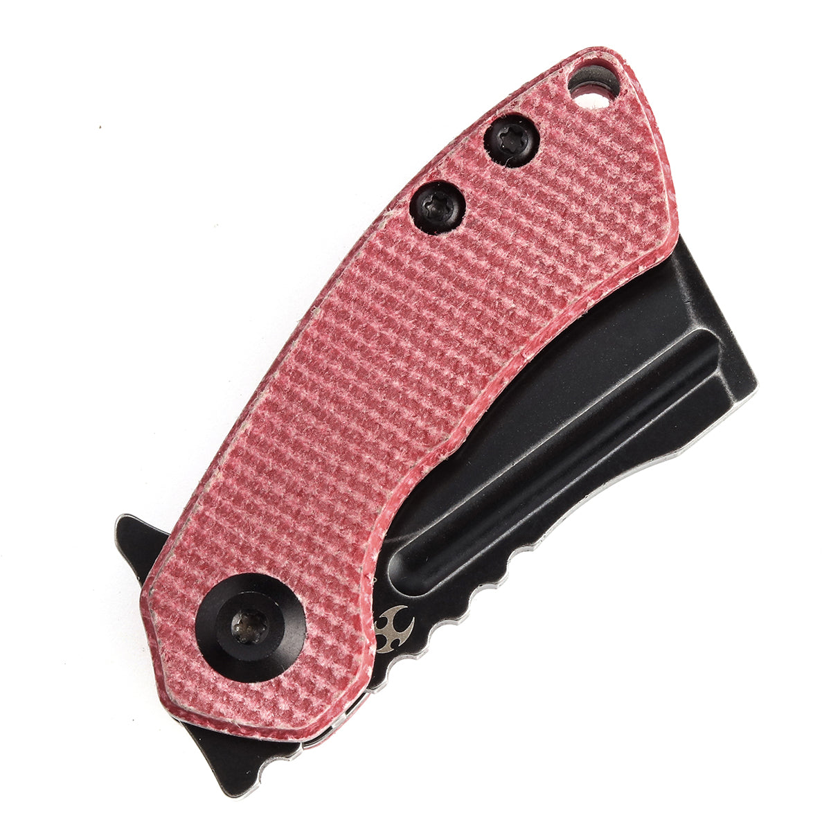 Kansept Mini Korvid T3030M2 blade detail – black stonewashed 154CM cleaver