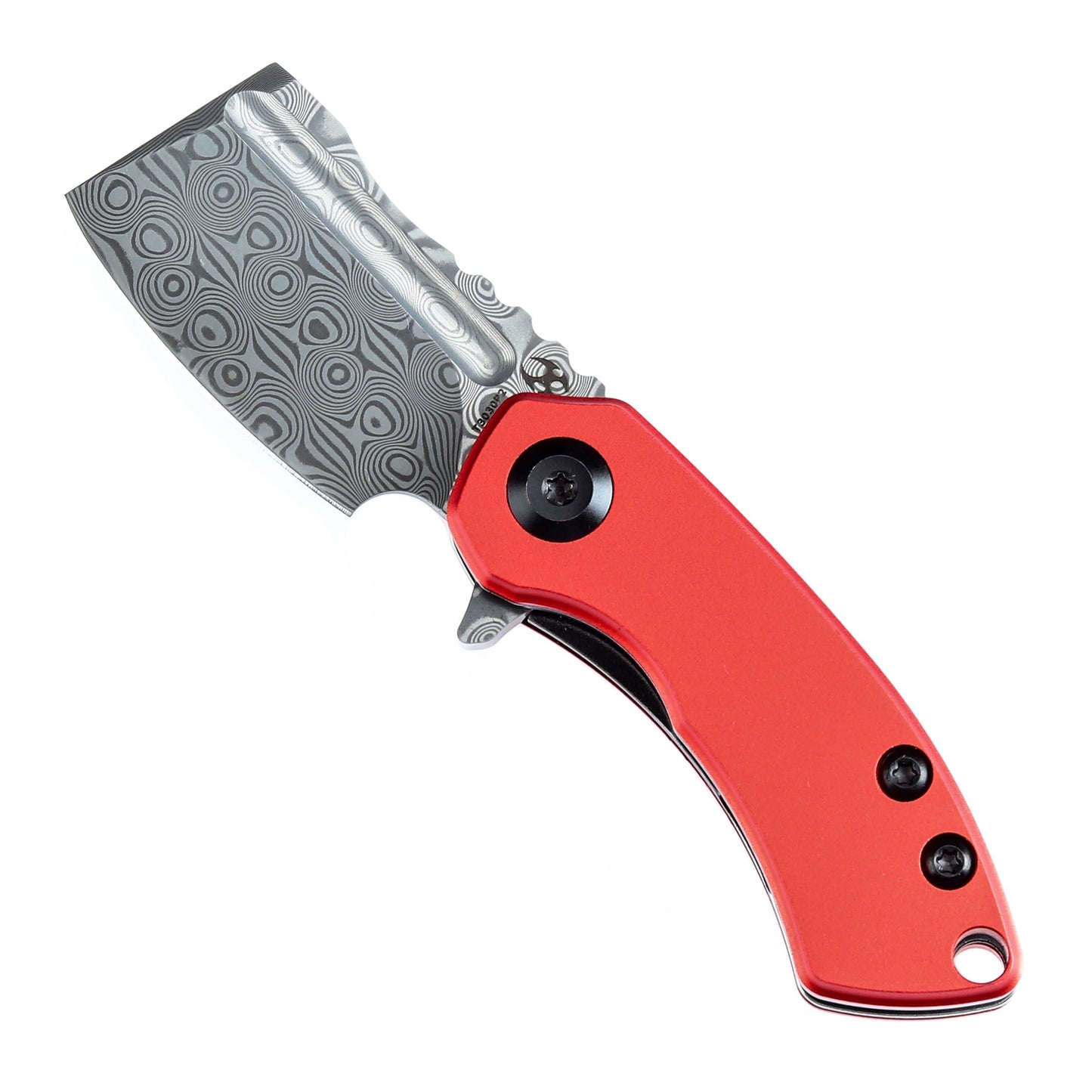 Kansept Mini Korvid T3030P2 red anodized aluminum handle scales