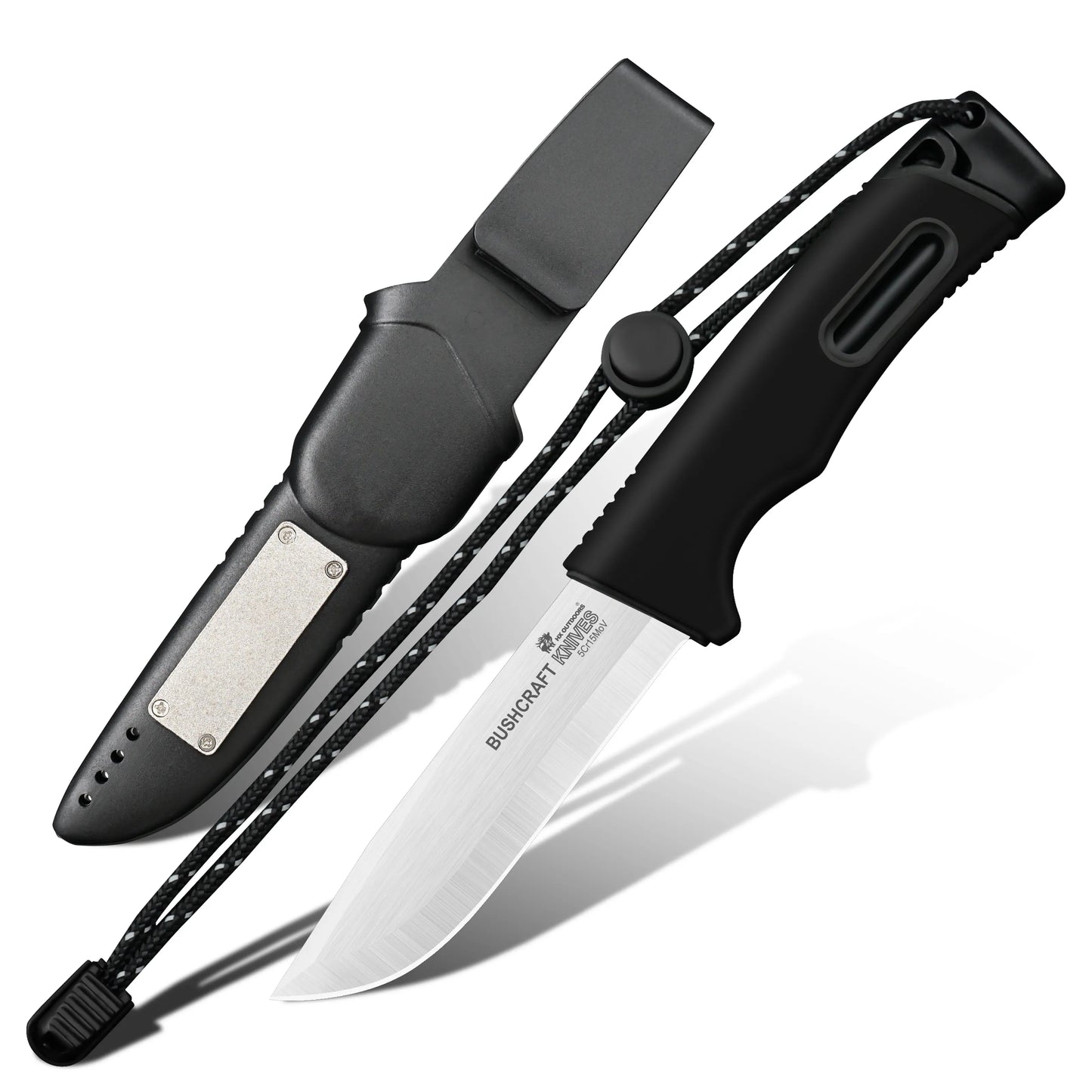HX Outdoors Survival Master 4 TD-21B front view – 3.74" 5Cr15 fixed blade survival knife