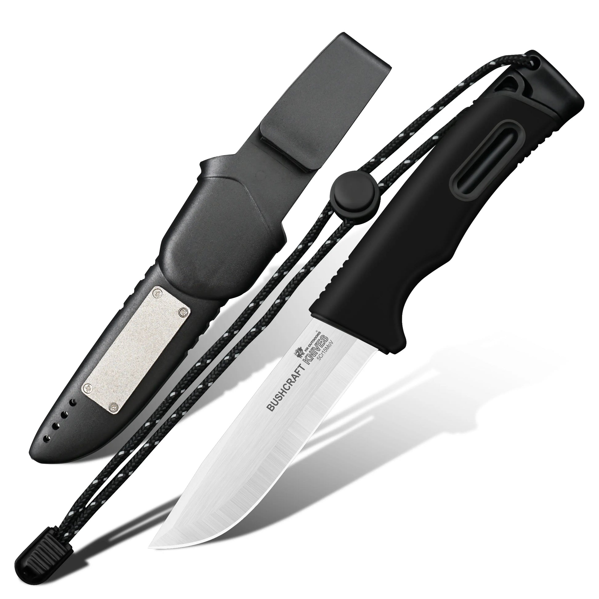 HX Outdoors Survival Master 4 TD-21B front view – 3.74" 5Cr15 fixed blade survival knife
