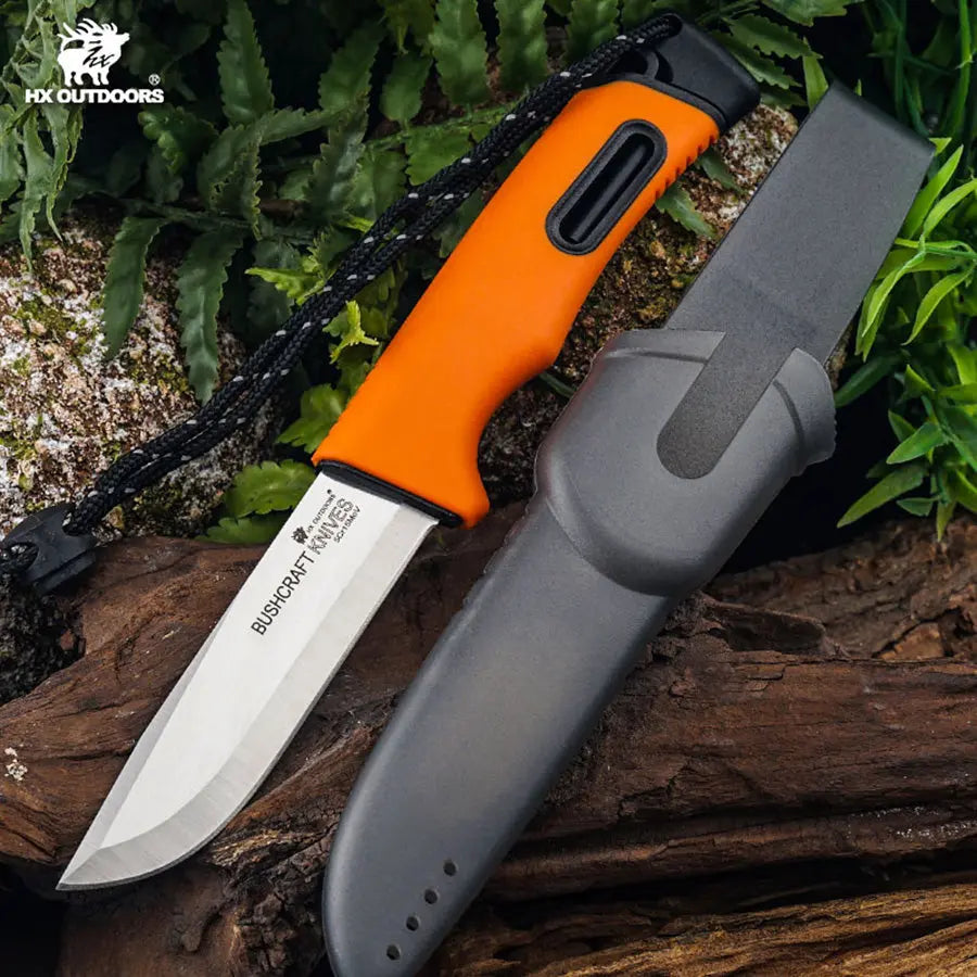 HX Outdoors Survival Master 4 TD-21C blade detail – 5Cr15 stainless steel