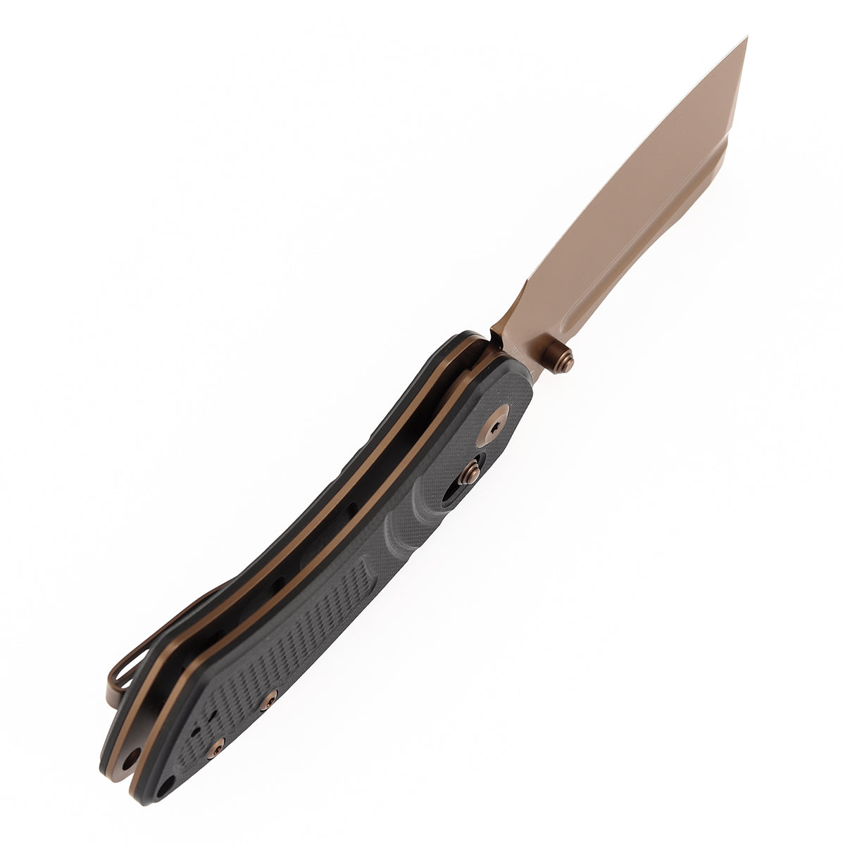 Kansept Korvid V TE2030V1 black diamond pattern G10 handle scales