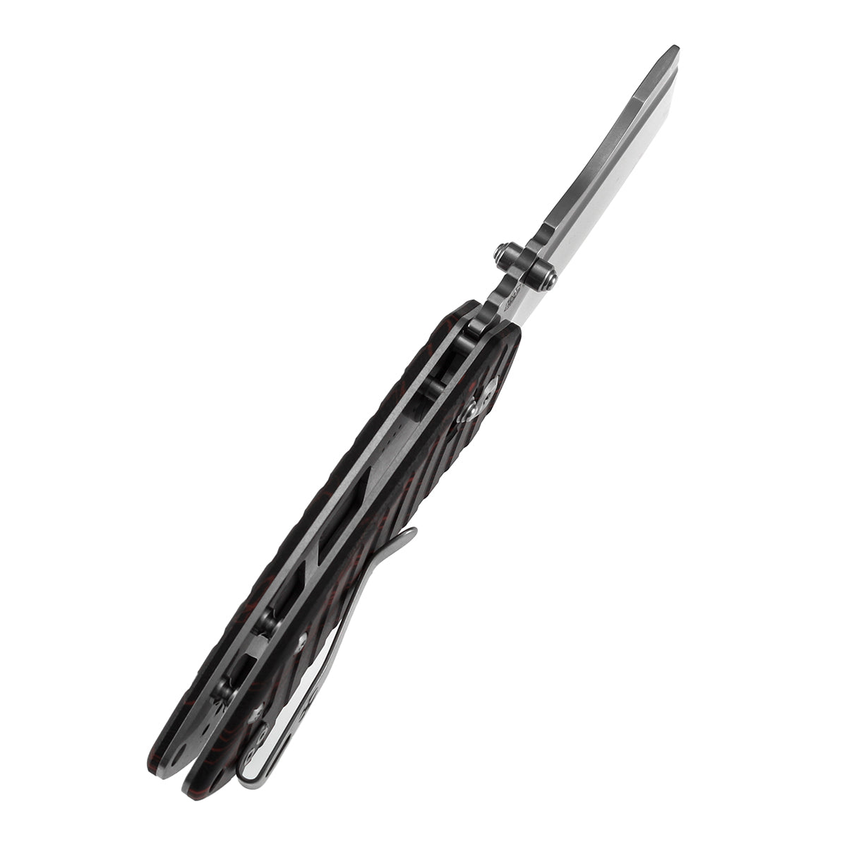 Kansept Korvid V TE2030V6 red and black G-Mascus handle scales