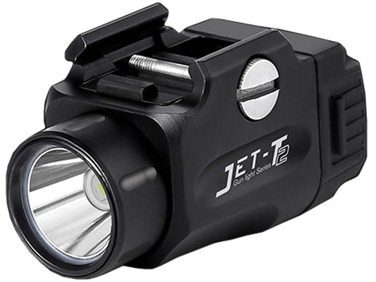 JETBeam T2 520 Lumen Rail Mount Tactical Light 1 x 16340 Micro-USB Rechargeable Battery CREE XP-L HI LED