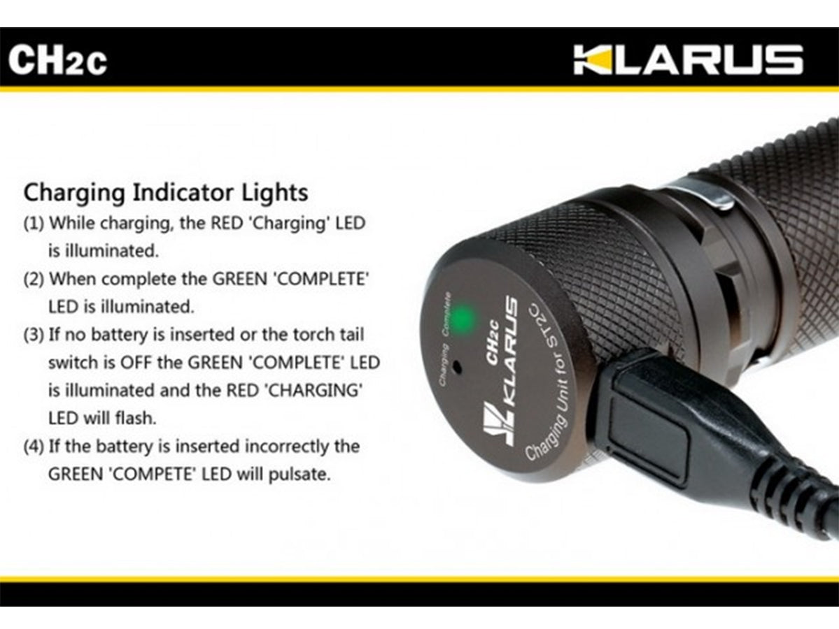 Klarus CH2C USB Mini Charger for Klarus ST2C