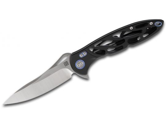 Artisan Cutlery 1801G-BKM Folding Knife Titanium Handles 3.94" Blade M390