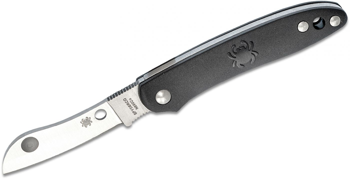 Spyderco Roadie Slipjoint Folder Black FRN Handles - C189PBK