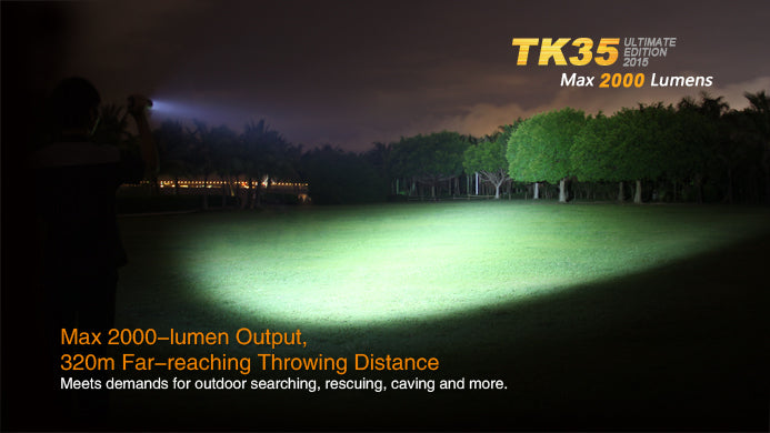Fenix TK35UE Ultimate Edition 2015 2x 18650 / 4x CR123A 2000 Lumens CREE XHP 50 LED Flashlight