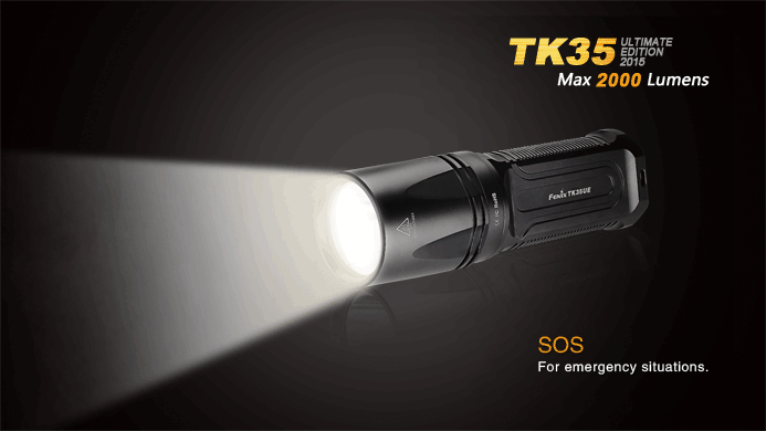 Fenix TK35UE Ultimate Edition 2015 2x 18650 / 4x CR123A 2000 Lumens CREE XHP 50 LED Flashlight