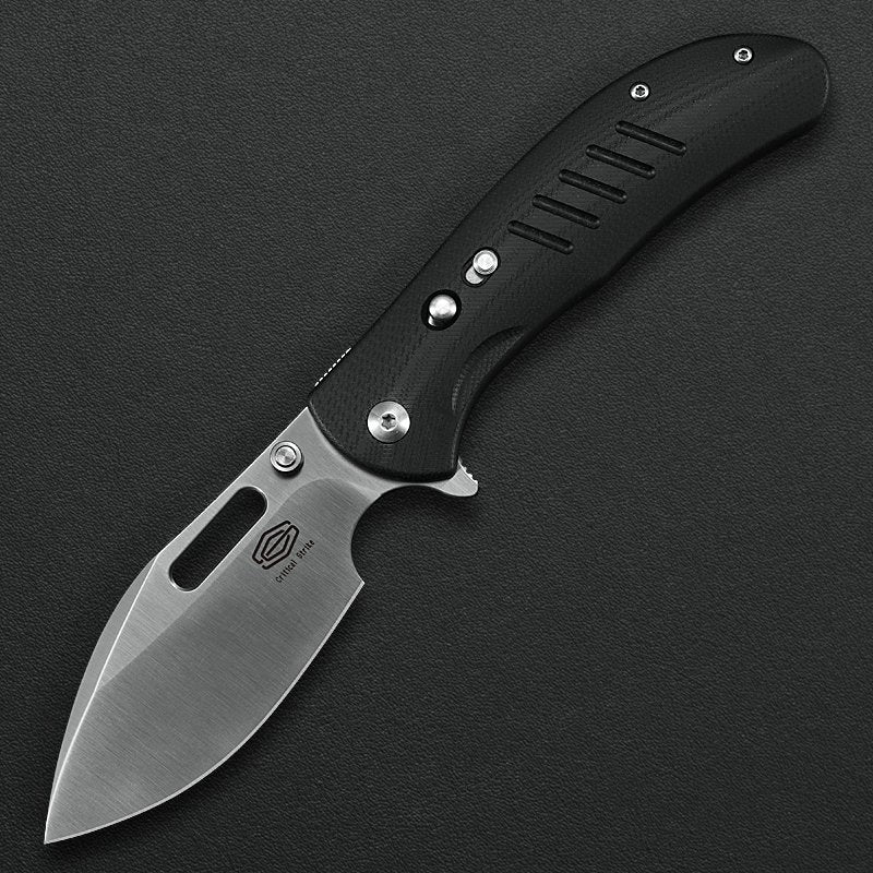 Critical Strike TL505-BKSA front view – 2.91" Satin VG10 folding knife