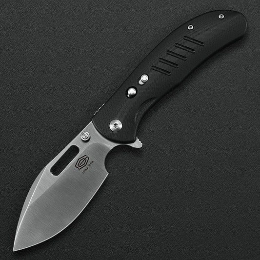 Critical Strike TL505-BKSA front view – 2.91" Satin VG10 folding knife