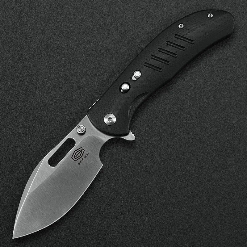 Critical Strike ZULU TL505-BKSA open position showing satin VG10 blade