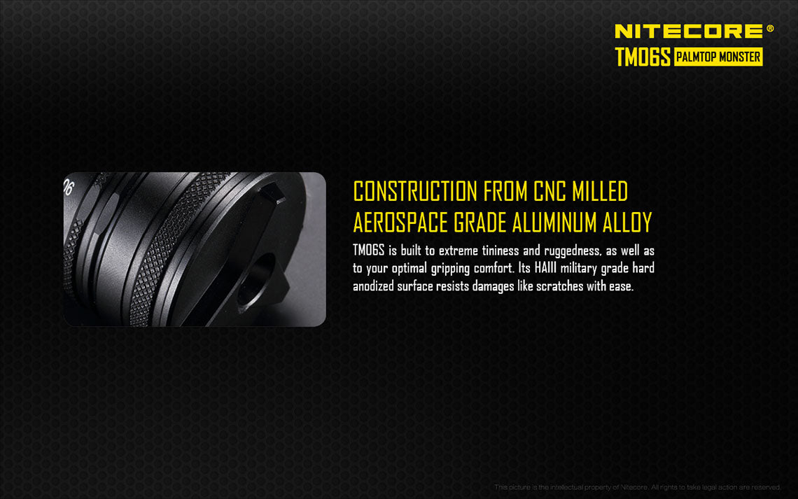 Nitecore TM06S 4x 18650 4000 Lumens 4x CREE XM-L2 U3 LED Flashlight